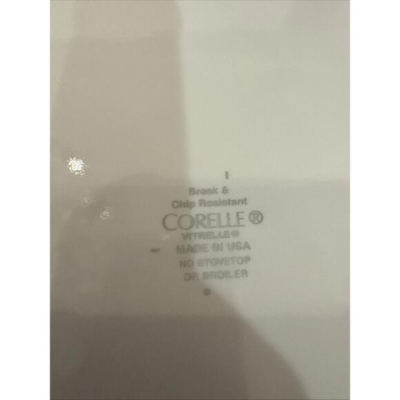 Set Of 6 Corelle Twilight Grove  10.5"  Square Dinner Plates Pink Floral W Brown - Picture 5 of 5